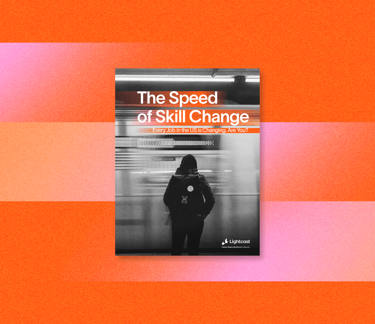 Speed of Skill Change report cover over orange bars