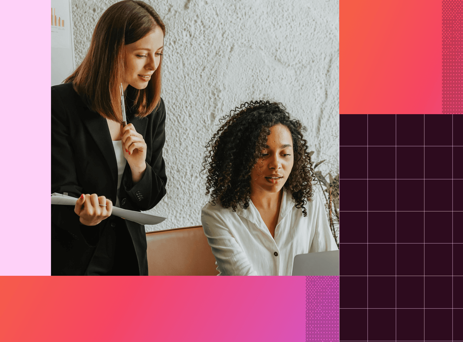 2 working women in office